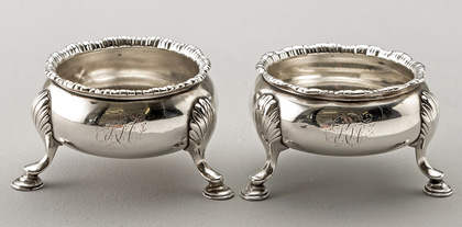 Early Georgian Silver Salt Cellars (Pair) - David Hennell I
